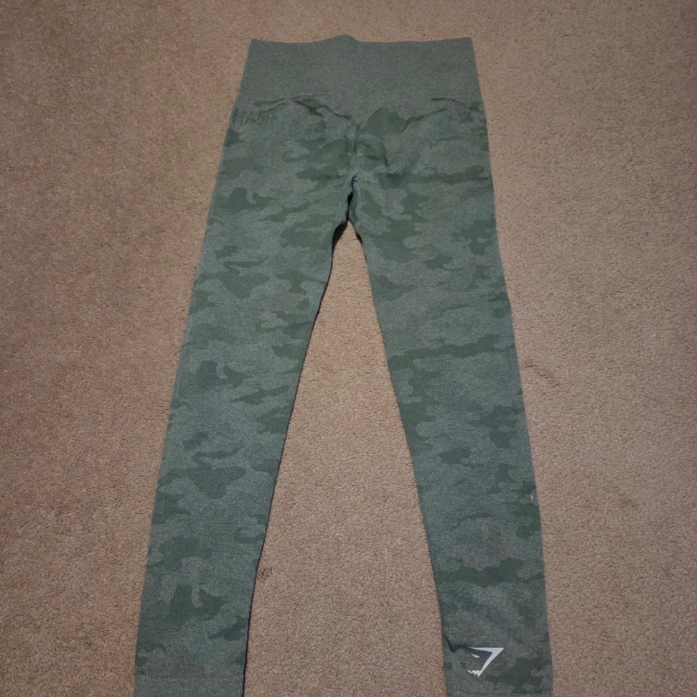 Womens Gymshark Camo Leggings Size S